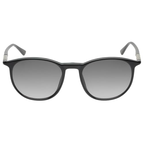 Calvin Klein|Black Full Frame Oval Sunglasses|100% UV Protected (Uv 400) Grey Gradient Faded Lens|Men's|Large|CK 22537 001 53 S