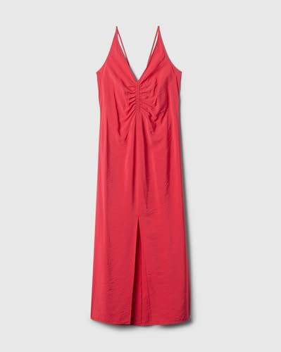 GAP Women's Rayon A-Line Below The Knee Casual Dress (442584466_red