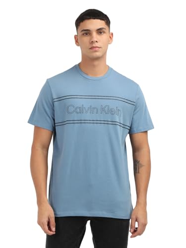 Calvin Klein Jeans Men's Regular Fit T-Shirt (40IC818422 Blue
