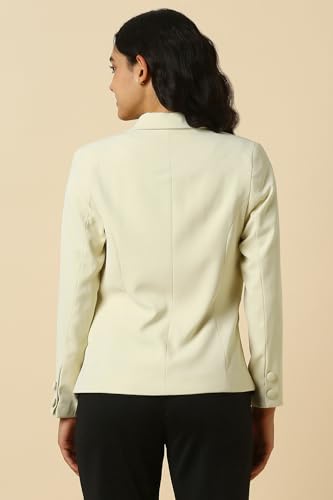Allen Solly Women's Blazer (AHBZWRGHC29134_Beige