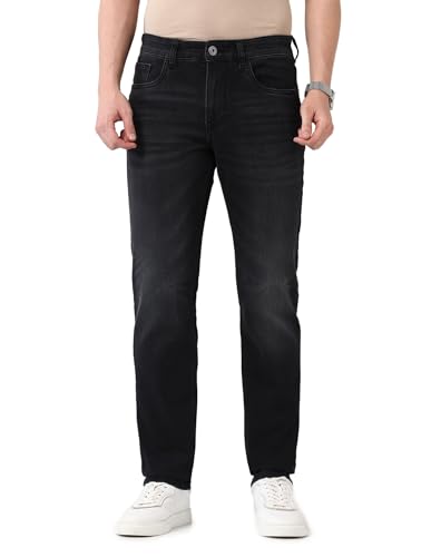 Arvind Grey Slim Fit Mid Rise Jeans