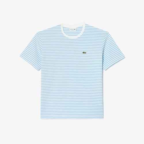 Lacoste Men's Classic Fit T-Shirt (TH9749F6Z_White / Blue