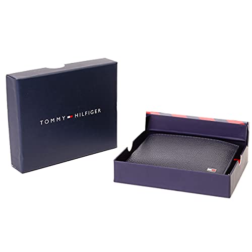 Tommy Hilfiger Leather Chase Mens Passcase Wallet Navy(8903496160604)
