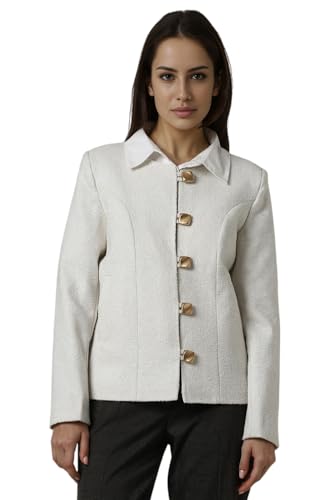 Van Heusen Women's Blazer (VWBZURGFK65293_White