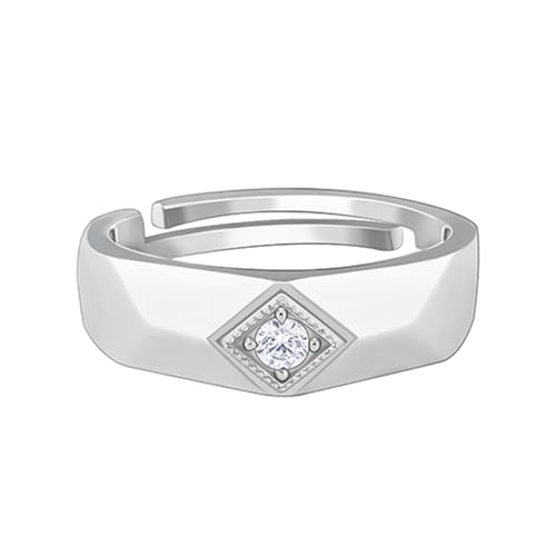 GIVA 925 Silver Racy Rugged Ring For Him, Adjustable | Gifts for Men and Boys | With Certificate of Authenticity and 925 Stamp | 6 Months Warranty