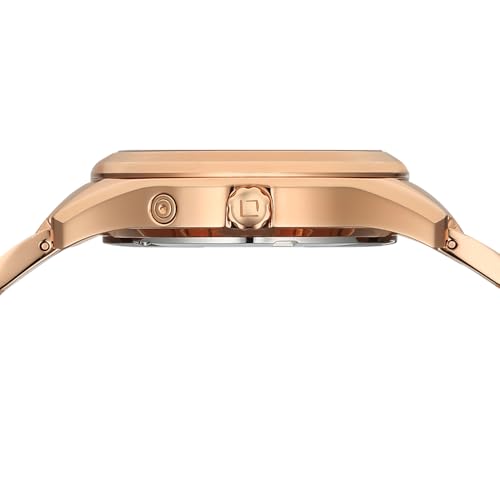 Xylys Amaris with Multifunction with Moon Phase Quartz Maroon Dial Rose Gold Stainless Steel Strap Watch for Women - 45017WM01E