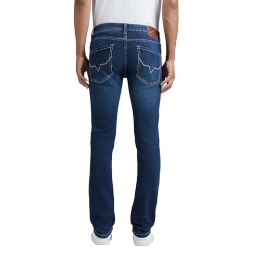 Pepe Jeans Men's Slim Jeans (PM208194Q033_Dark Indigo