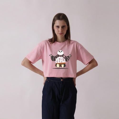 Starton Apparel Cotton Oversized Crop Top T-Shirt for Women Demon Anime Mitsuri Tanjiro Nezuko Graphic (in, Alpha, XS, Plus, Baby Pink)