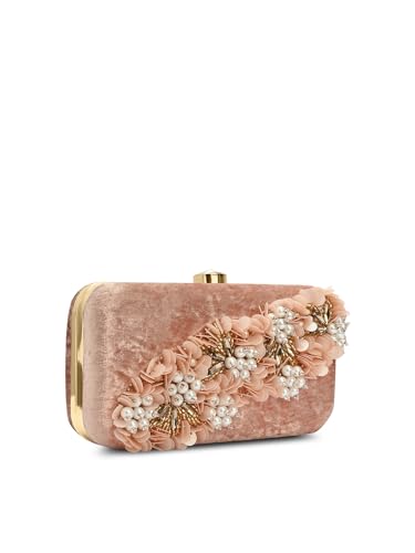 Lavie Signature Women's Eris Square Handle Framed Clutch|Ladies Purse |Gift For Women