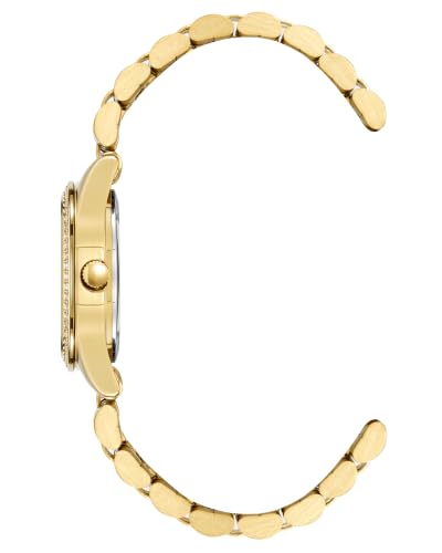 Anne Klein Women's Analog Watch Blue Lapis Dial Gold-Tone Bracelet | Crystal Bezel