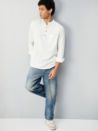 Max Men's Cotton Regular Kurta (FUCSTSS2512JQ_Beige