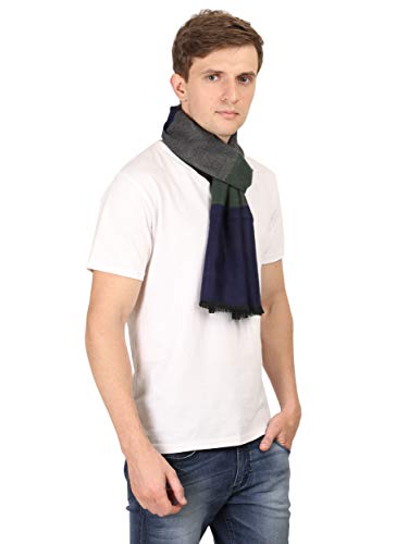 FabSeasons Men's Casual Checkered Acrylic Woolen Muffler, Scarf & Stole for Winter, Size 30 * 180 cms