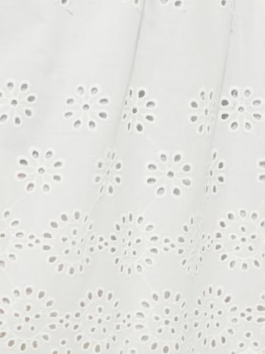 Max URB_N Women Schiffili Embroidered Tiered Skirt (Ivory_M)