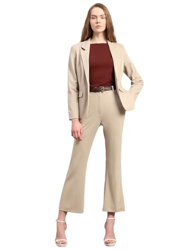 VERO MODA Womens Bootcut Pants Oatmeal