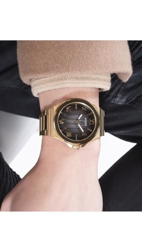 Guess Vinyl Round 44mm Black Dial Analog Men Watch - GW0789G2