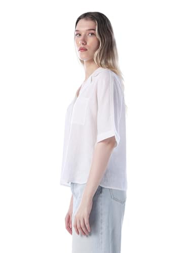 ONLY Women's Solid Regular Fit White Shirt