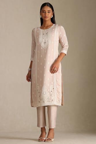 Soch Women's Chanderi Salwar Suit Set (EWA5CD22195
