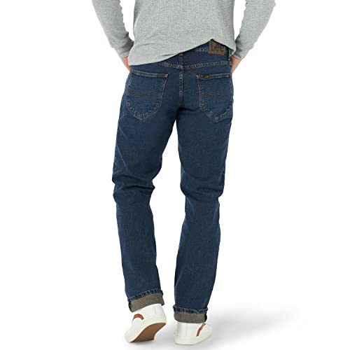 Lee Men's Legendary Relaxed Straight Jean, Night Shade, 34W x 29L