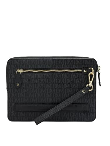 Da Milano Genuine Leather Black Multi Pouch (10017C)