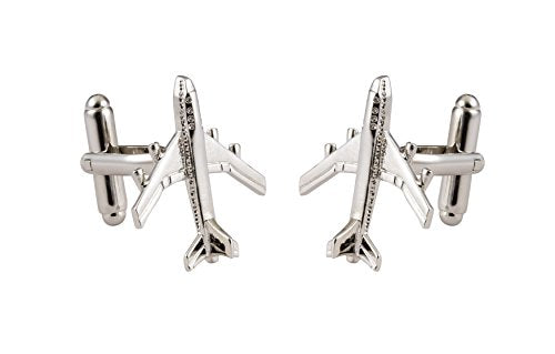 Knighthood Executive Jumbo Jet Airplane Cufflinks for Men