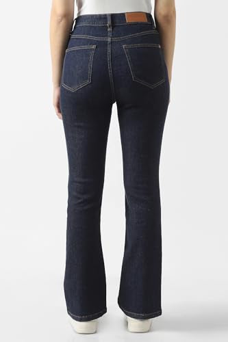 Women Navy Mid Wash Jeans