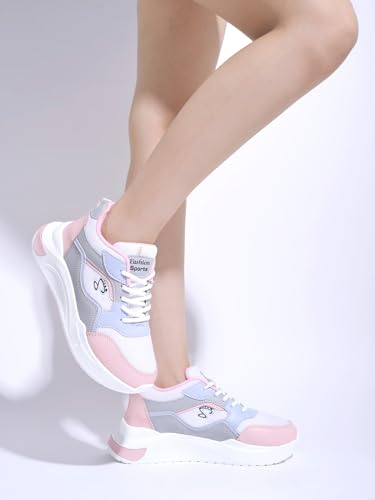 Shoetopia Girls MP Pink Sneaker - 3 UK (Girls-MP-Pink)
