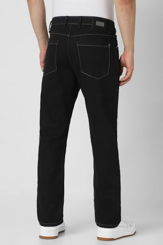 Van Heusen Men's Regular Jeans (VXDNCBTFR18661_Black