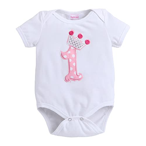 Hopscotch Baby Girls Cotton Striped And Spandex Skirt Set In White Color For Ages (9-12 Months)
