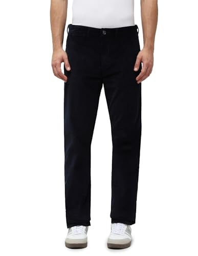 U.S.Polo Association Men's Riley Straight Fit Corduroy Trousers (USTRO073R_Blue_32)