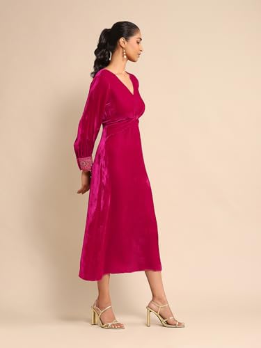 Ritu Kumar Fuschia Solid Dress