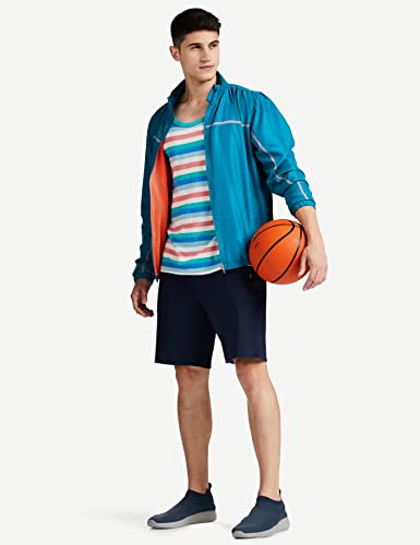 Jockey Men's Straight Fit Shorts (AM14_Navy_Medium)