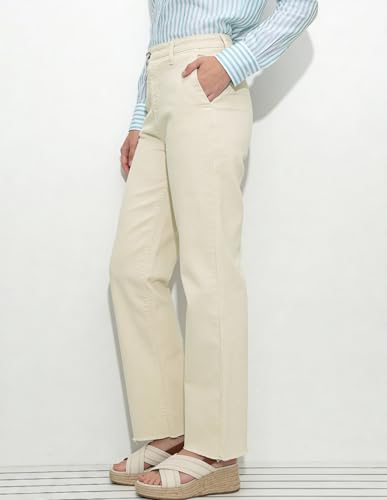 U.S. POLO ASSN. Mid Rise Straight Fit Jeans Ecru