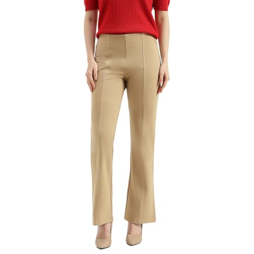 United Colors of Benetton Solid Trousers (Size: 26) - 26P3PT1E9001IDI5 Beige