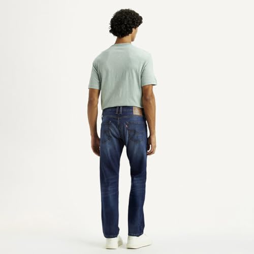 Levi's Men's Dark Indigo Slim Straight Fit Mid Rise Jeans, 004B5-0000, 34