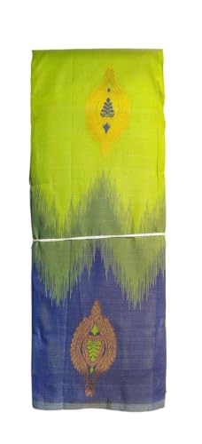 SREE KUMARAN Women's Kanchipuram Kubera Brocade Silk Pure Pattu Sarees With Blouse (VSK433-1)