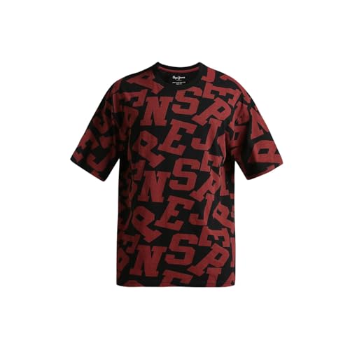 Pepe Jeans Men's Oversized Fit T-Shirt (PM509813_Black