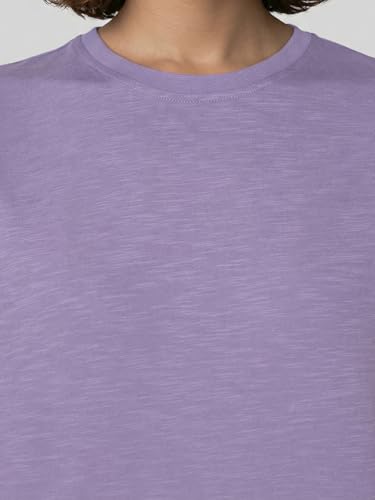 Enamor Oversized Drop Shoulder T-Shirt, 100% Cotton Slub, Oversized Fit - E312 Purple Haze