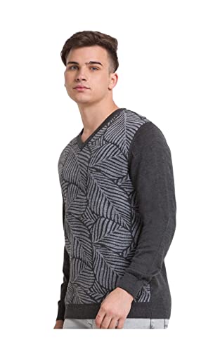 Colorplus Tailored Fit Grey Sweater for Men