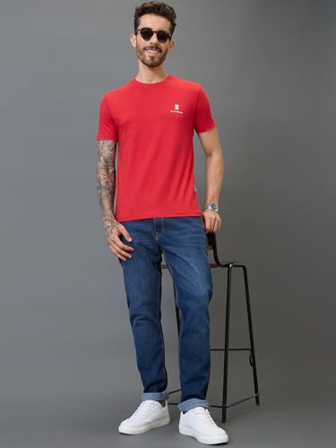 Giordano Men Mid Blue Cotton Regular Fit Mid-Rise Jeans