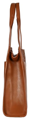 eske Matilda Genuine Leather Women's Tote Bag (Cognac)