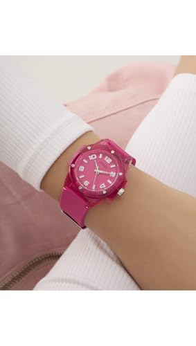 Guess Mini Hype 34 mm Pink Dial Analog Women Watch- GW0880L4
