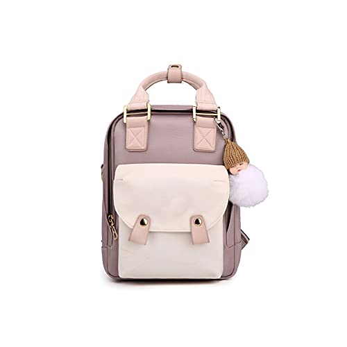 GEFIRE Womens Backpack Women Mini Backpack Oxford Crossbody Bag Waterproof Small Shoulder Bags Ladies Purse (Color : Hortel�)