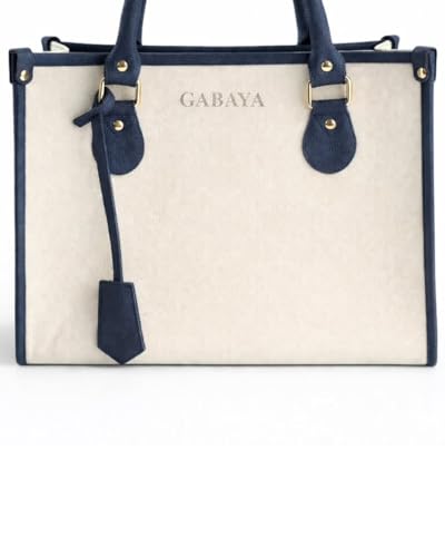 GABAYA Aveline Vegan Leather Tote Handbag for Women | Structured Top Handle Office Bag | Stylish Large Capacity Shoulder Purse for Work & Daily Use