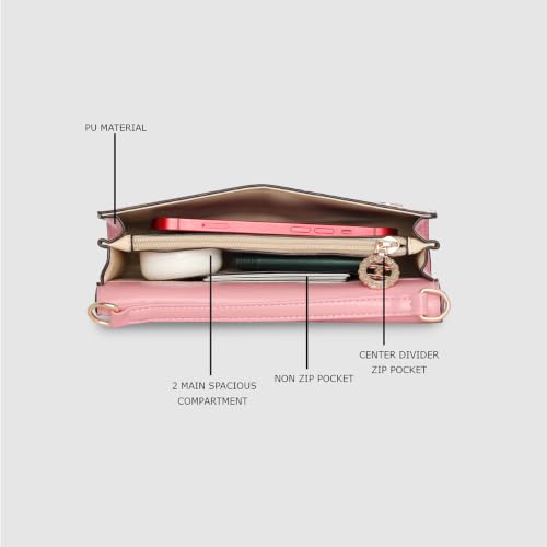 ESBEDA Pink Color Candy Dot Shoulder Bag