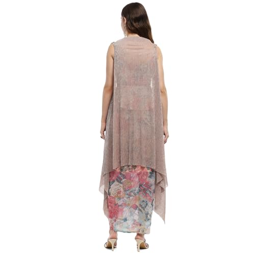 BIBA Women's Multicolor Georgette Straight Lehenga Set (SKDBOLD9785-AW24 XL)