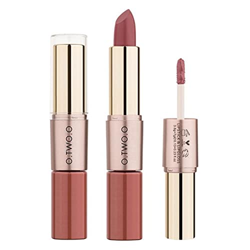Merishopp 0.35 fl Oz Velvet Matte Liquid Lipstick Not Fade + Lip Gloss 04 |Health & Beauty | Makeup | Lips | Lipstick