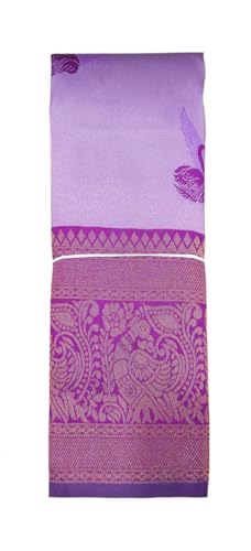 SREE KUMARAN Women's Kanchipuram Kubera Silk Pure Pattu Sarees With Blouse 1