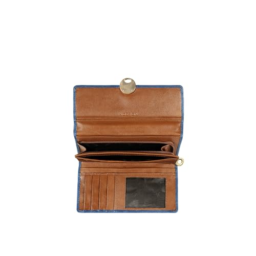 Hidesign Women's Genuine Leather Tri Fold Wallet