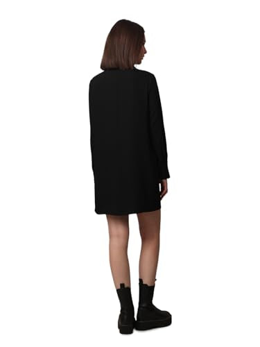 ONLY Women Solid Regular Fit Casual Black Shirt Dress