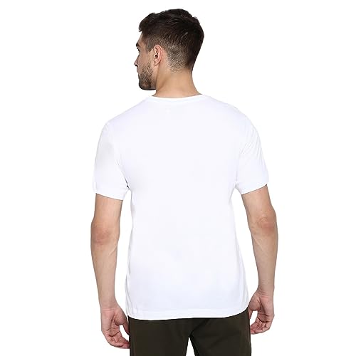 Van Heusen Men's Regular Fit T-Shirt (70023_White